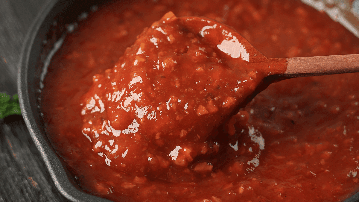 Molho de tomate como os italianos gostam