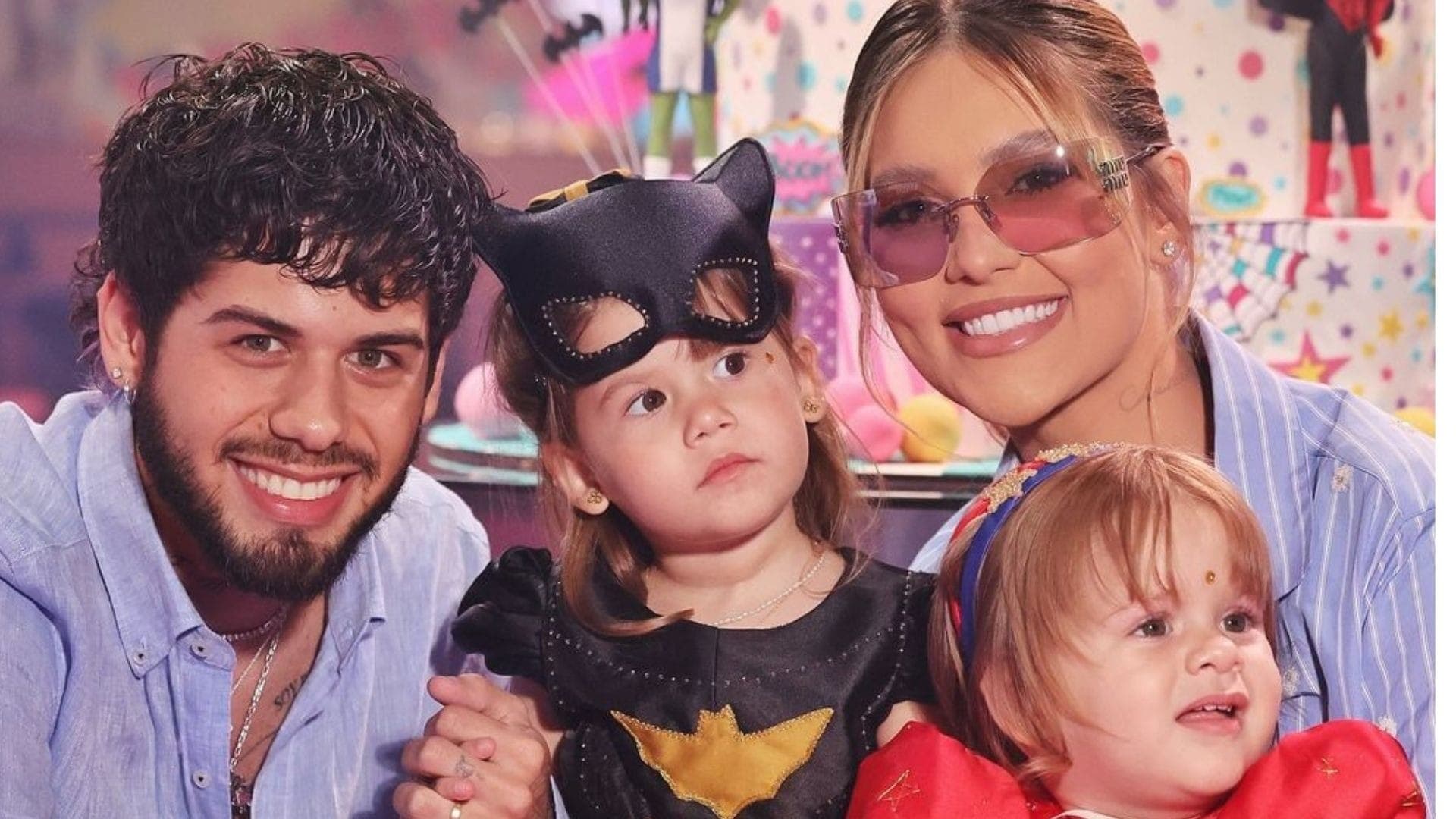 Zé Felipe, Maria Alice, Virginia e Maria Flor