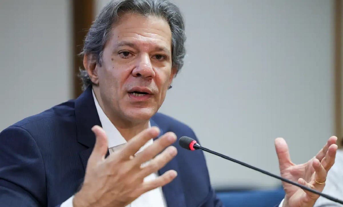 O ministro da Fazenda, Fernando Haddad