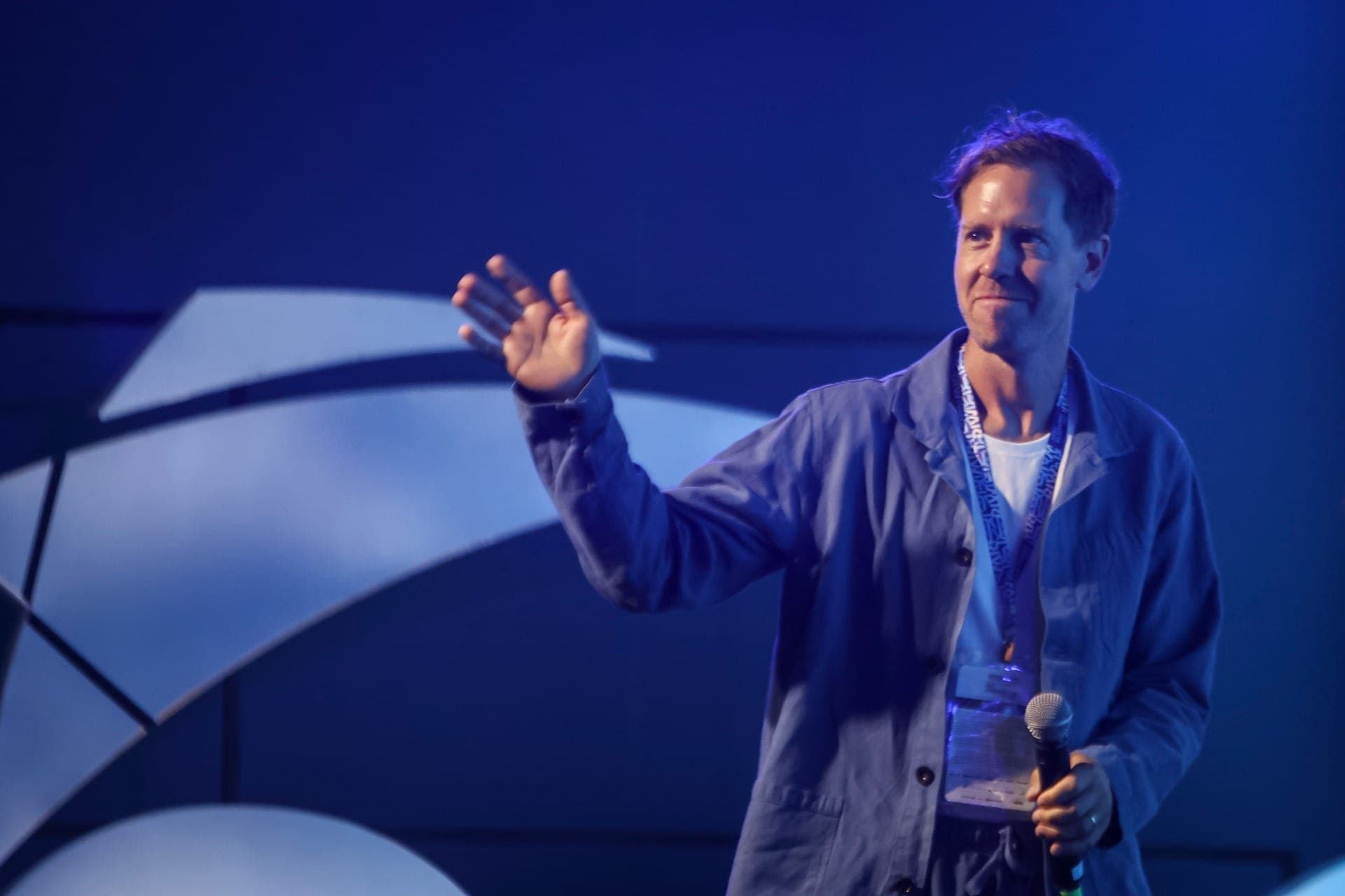 Sebastian Vettel em evento no Rio de Janeiro