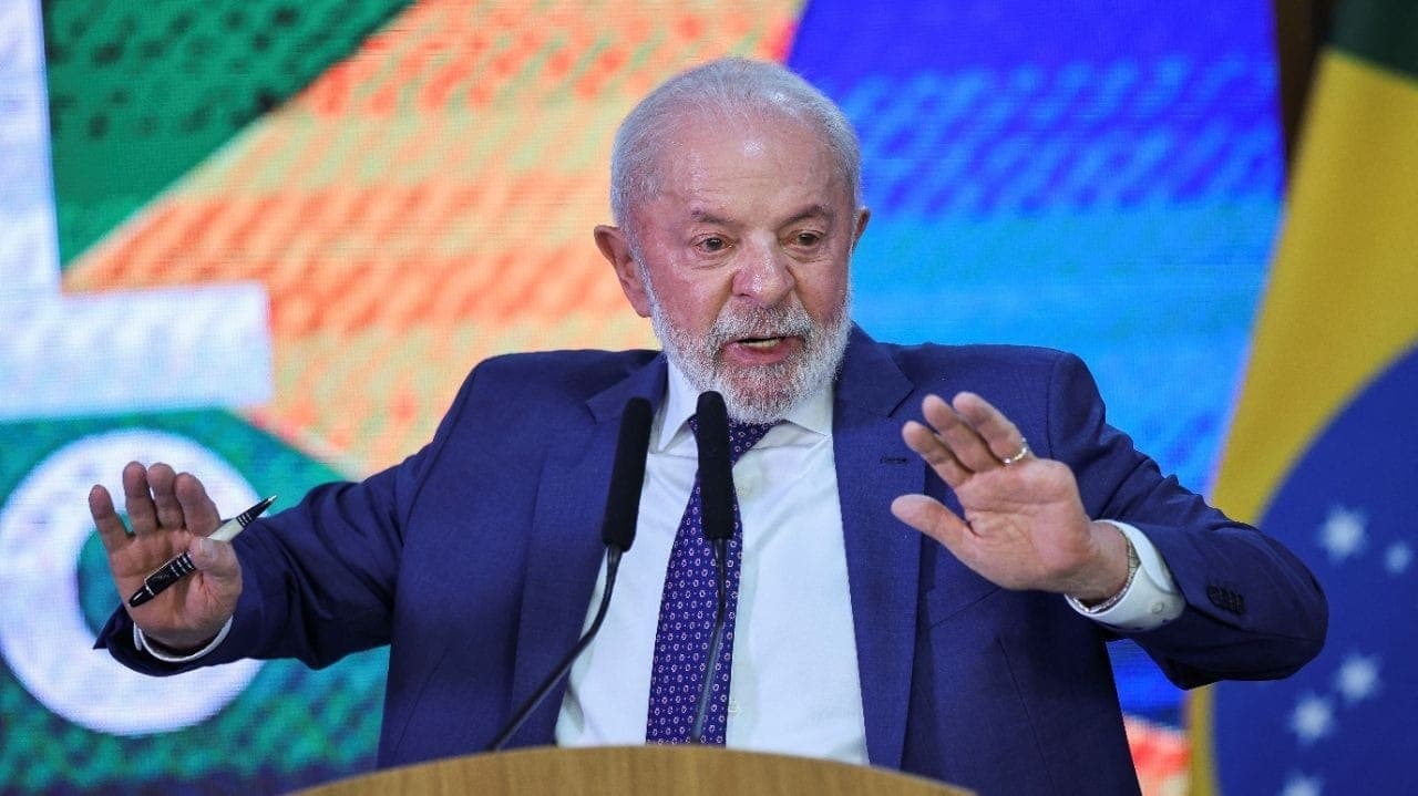 Lula em anúncio de medidas contra o tarifaço