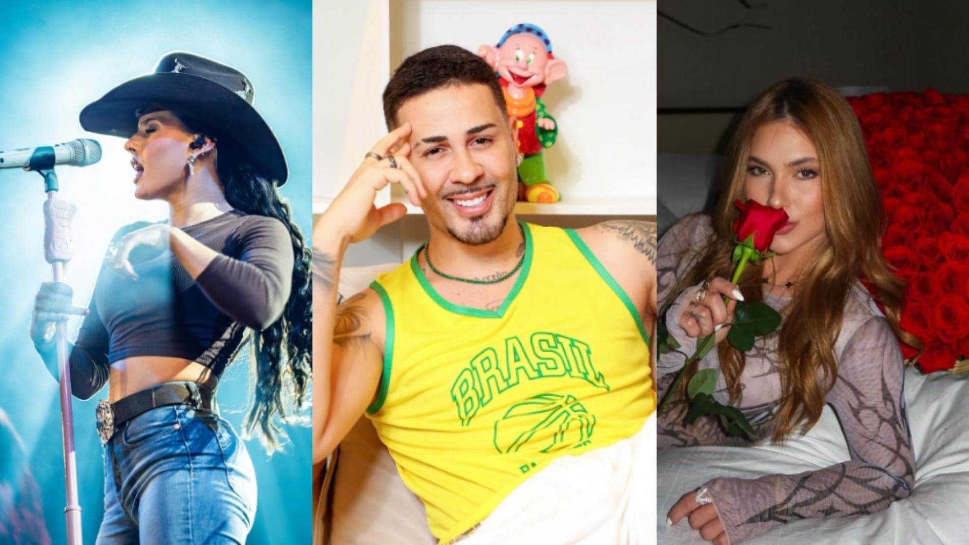 Ana Castela, Carlinhos Maia e Virgínia Fonseca