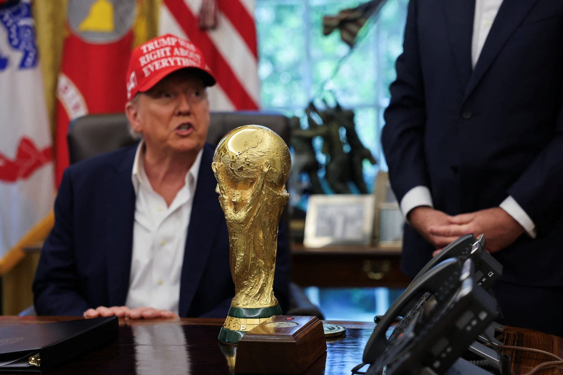 Trump e a taça da Copa do Mundo