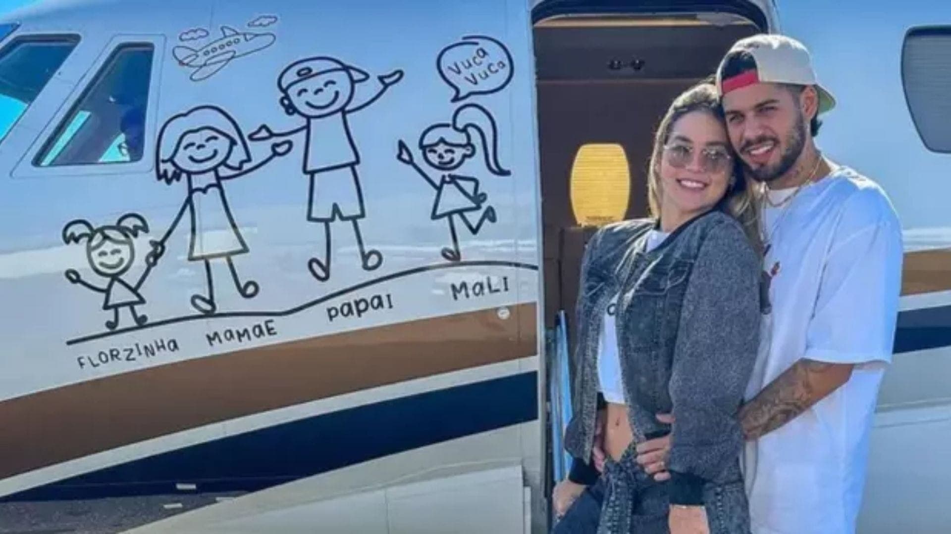 Virgínia Fonseca e Zé Felipe no jato