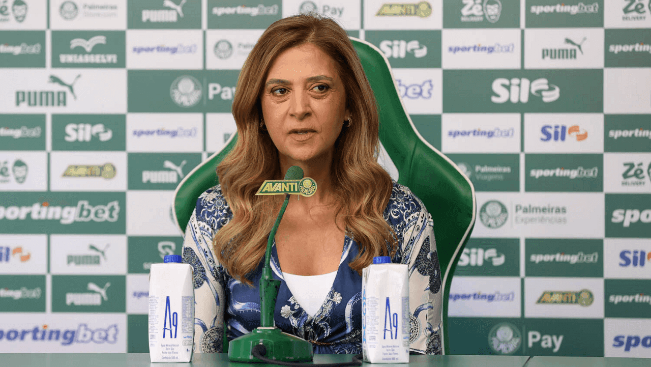 Leila Pereira, presidente do Palmeiras