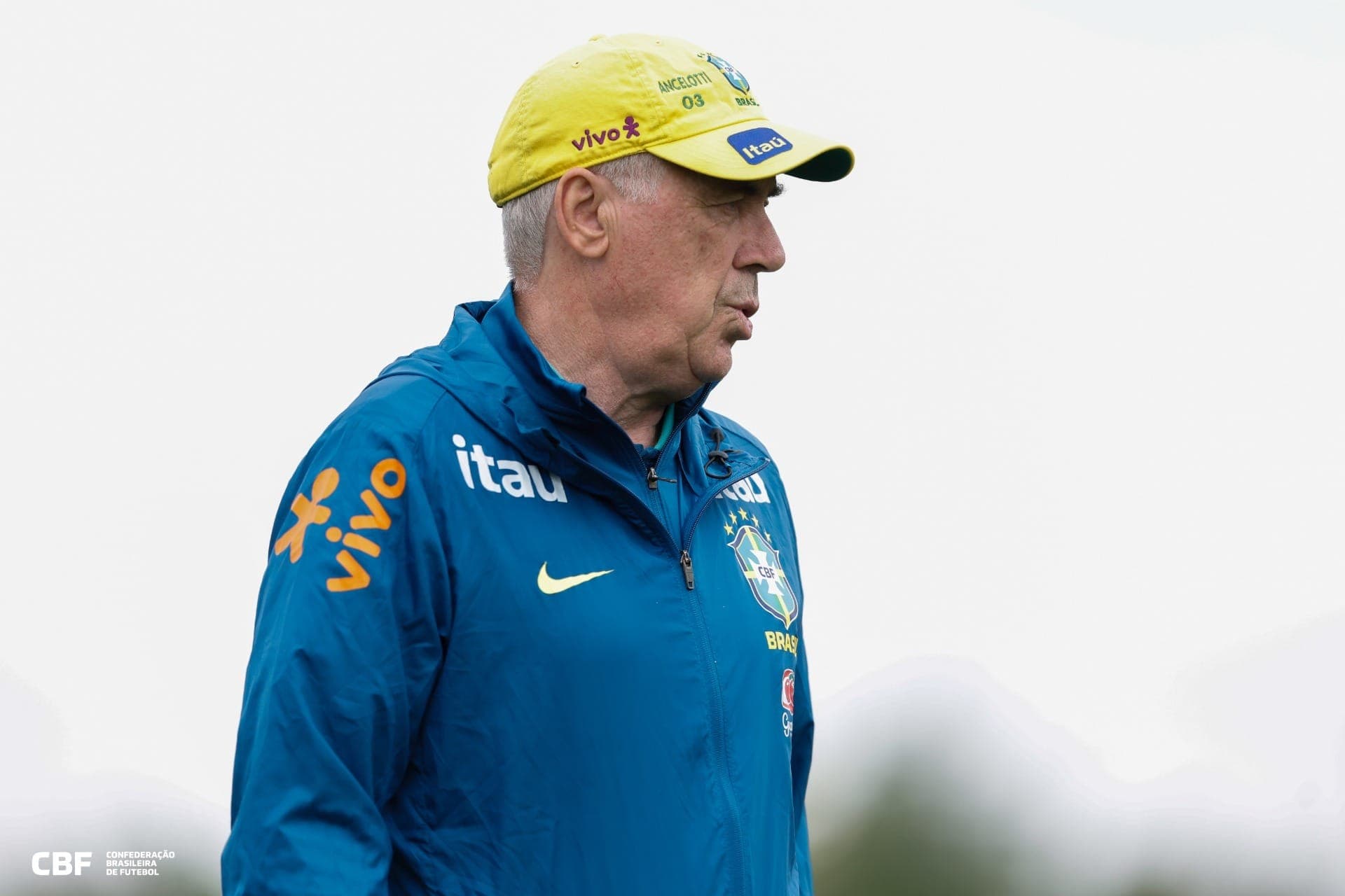 Carlo Ancelotti, técnico da Seleção Brasileira