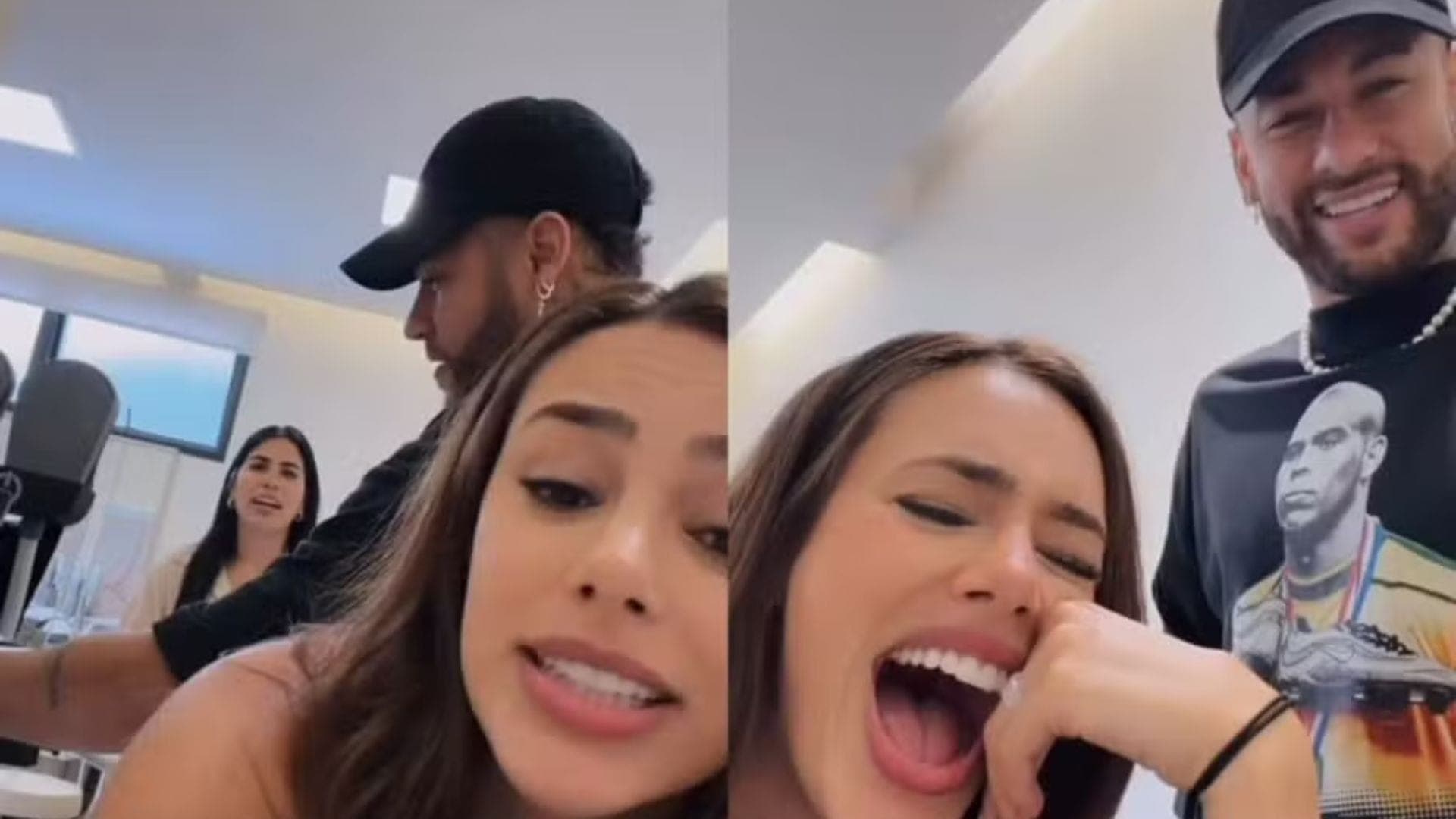 Neymar brincou com Bruna Biancardi