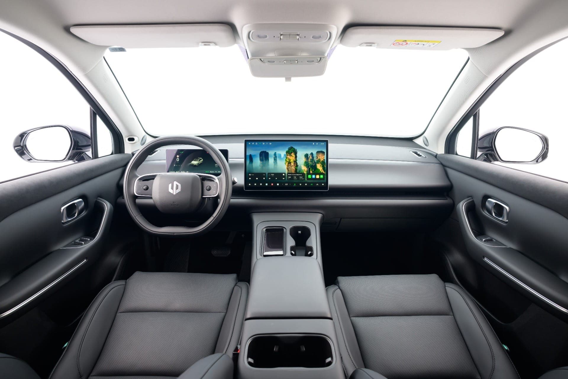 Visão interna do Leapmotor C10 Ultra-híbrido