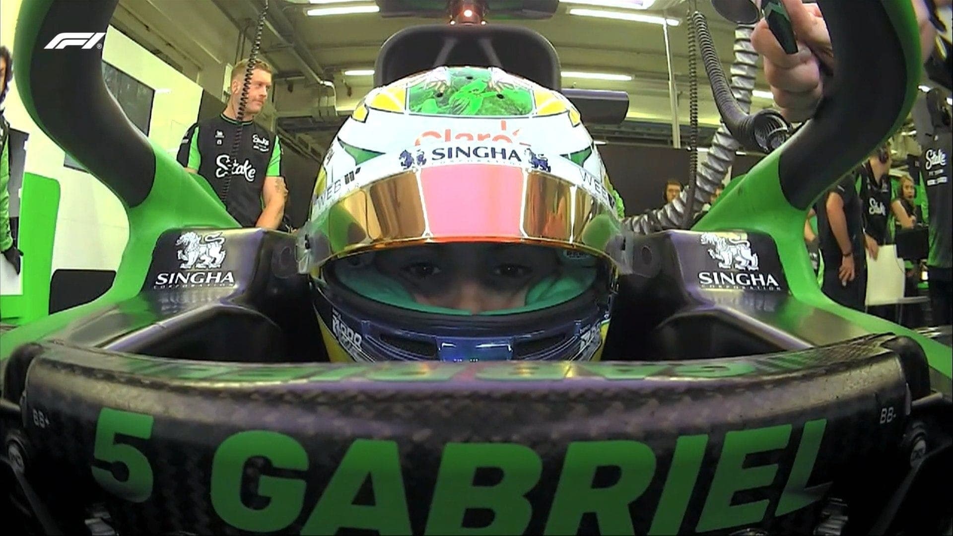 Gabriel Bortoleto (Sauber) no treino livre do GP de São Paulo 2025