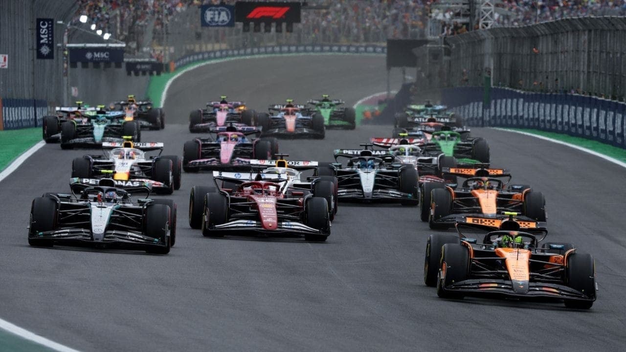 Largada do GP de São Paulo de F1 2025