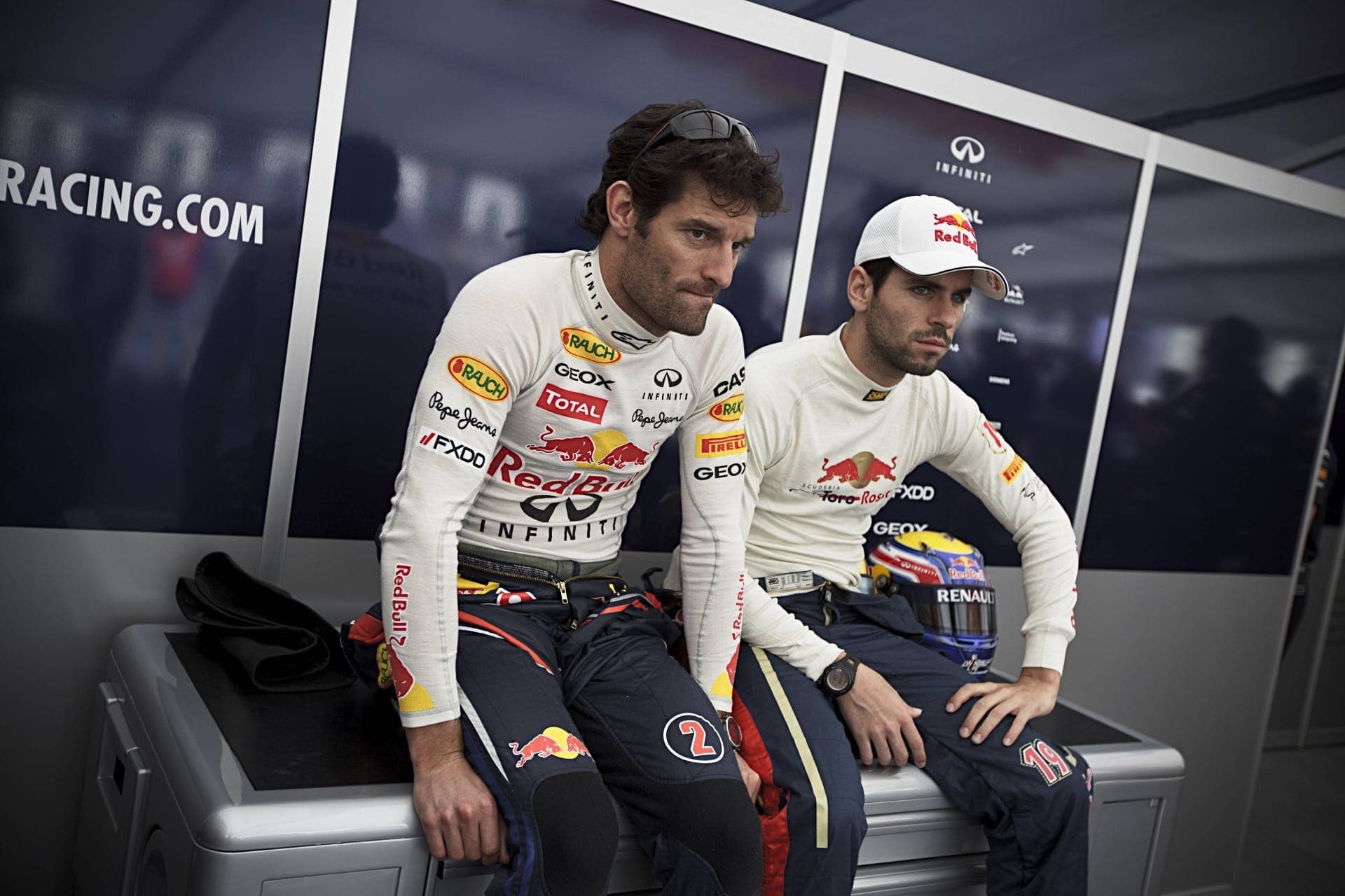 Jaime Alguersuari e Mark Webber em 2014
