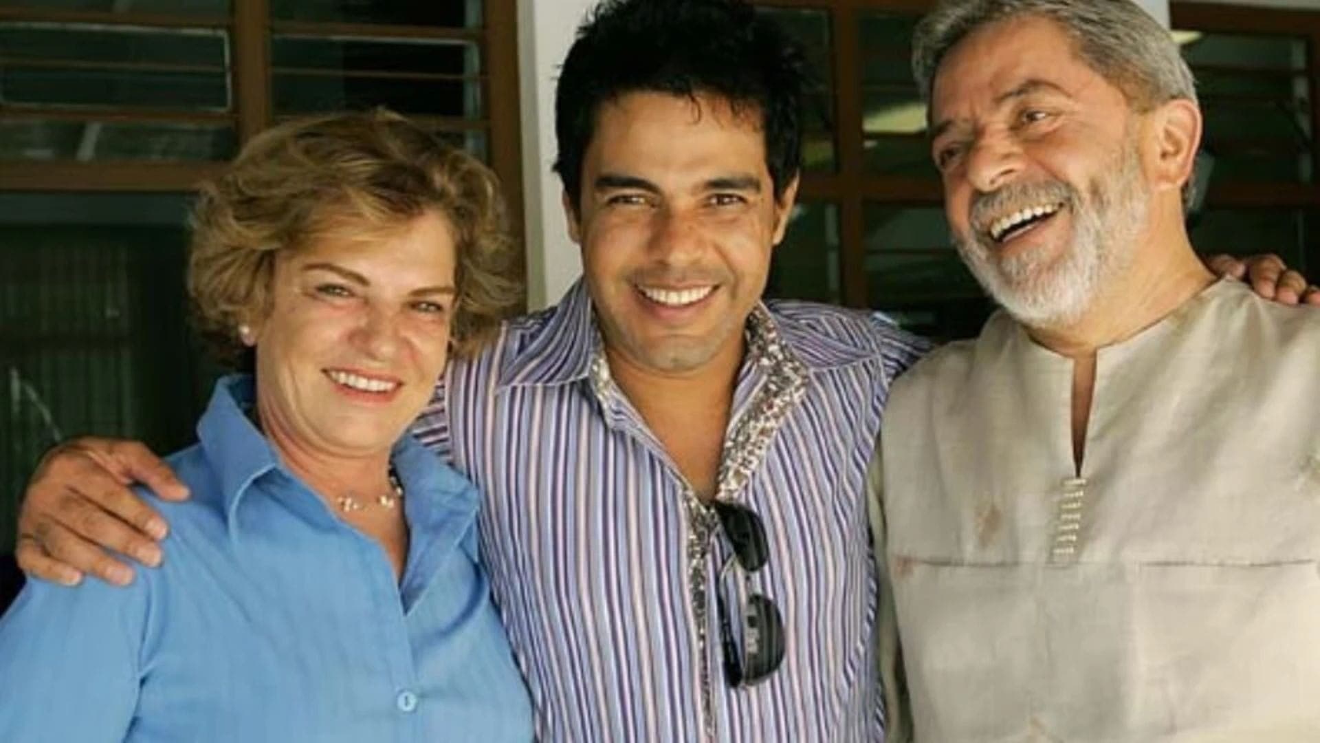Zezé Di Camargo com Lula e Marisa Letícia
