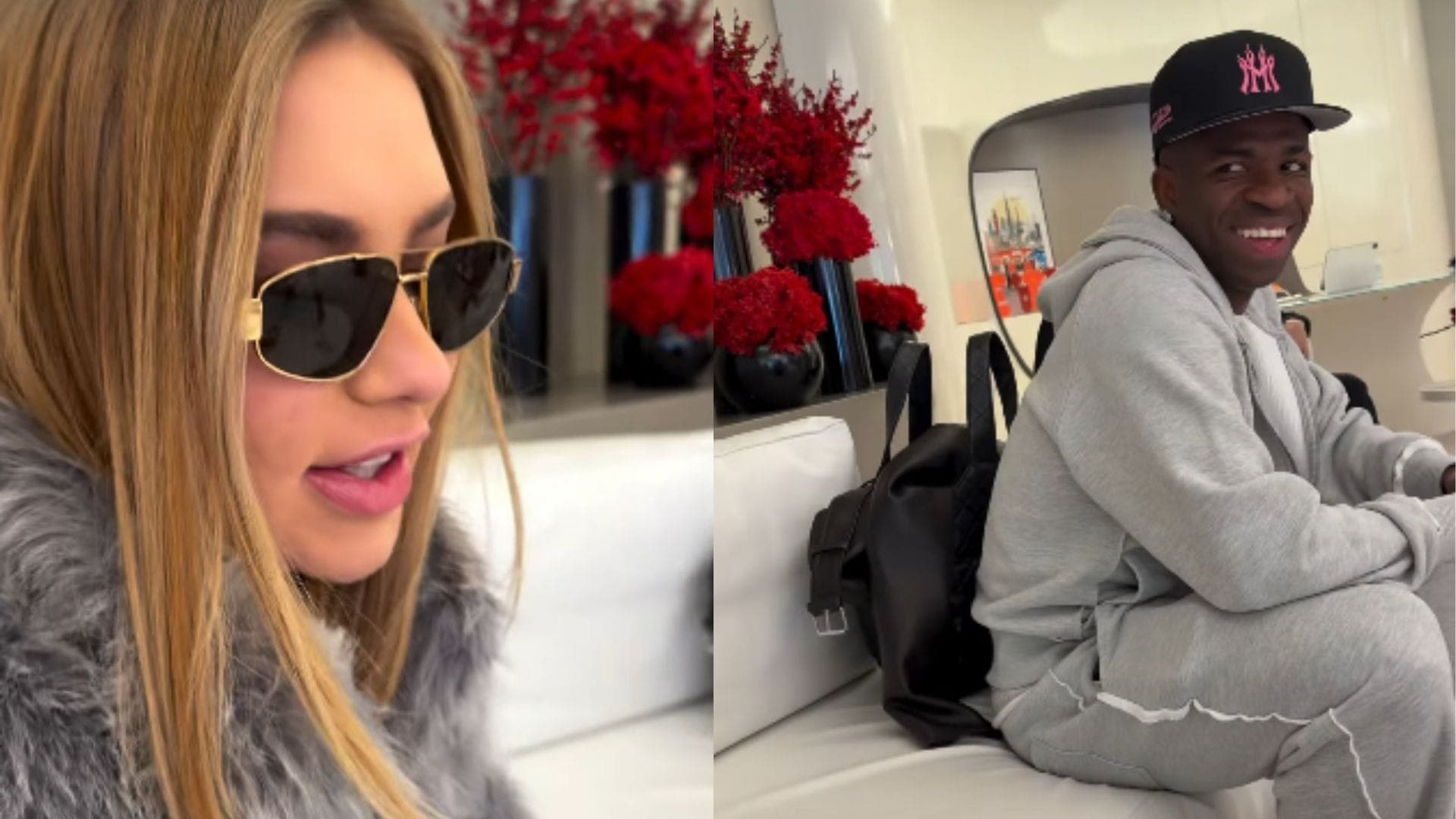 Virginia Fonseca e Vini Jr. em Dubai