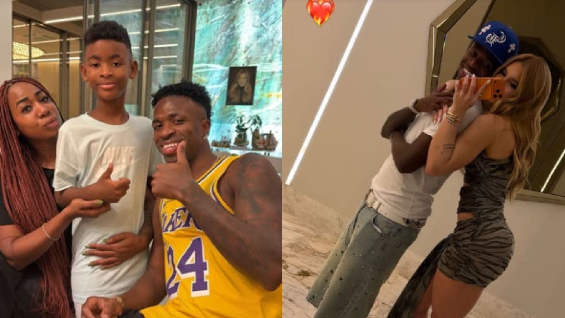 Vini Jr. está na casa de Virginia Fonseca