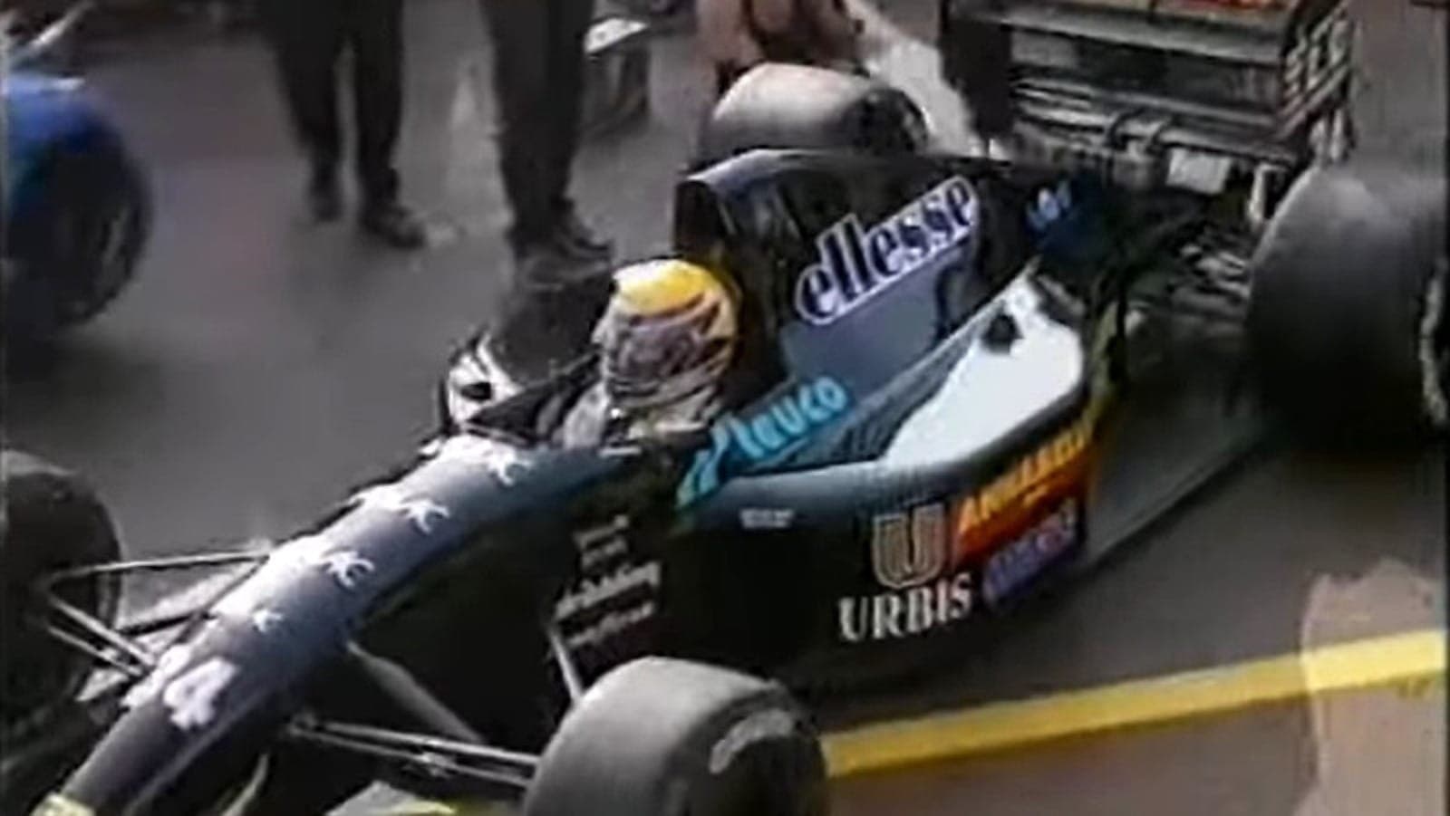 Roberto Pupo Moreno na Andrea Moda em 1992