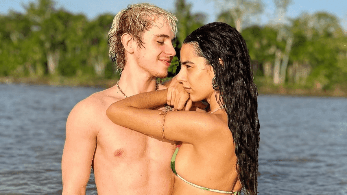 Juliano Floss e Marina Sena