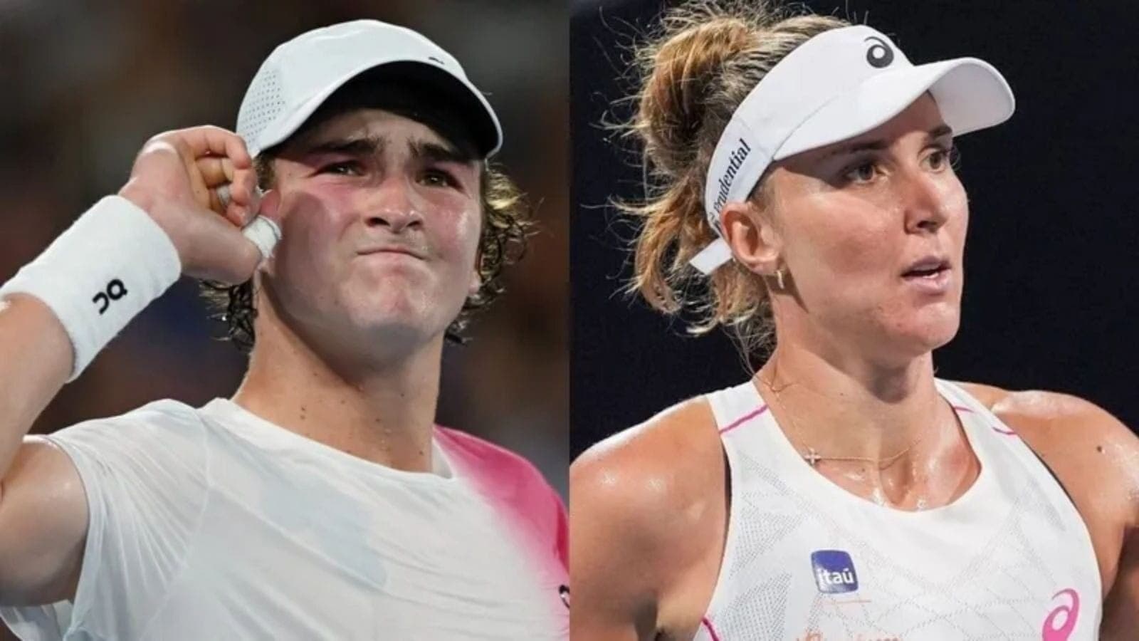 João Fonseca e Bia Hadad, tenistas brasileiros