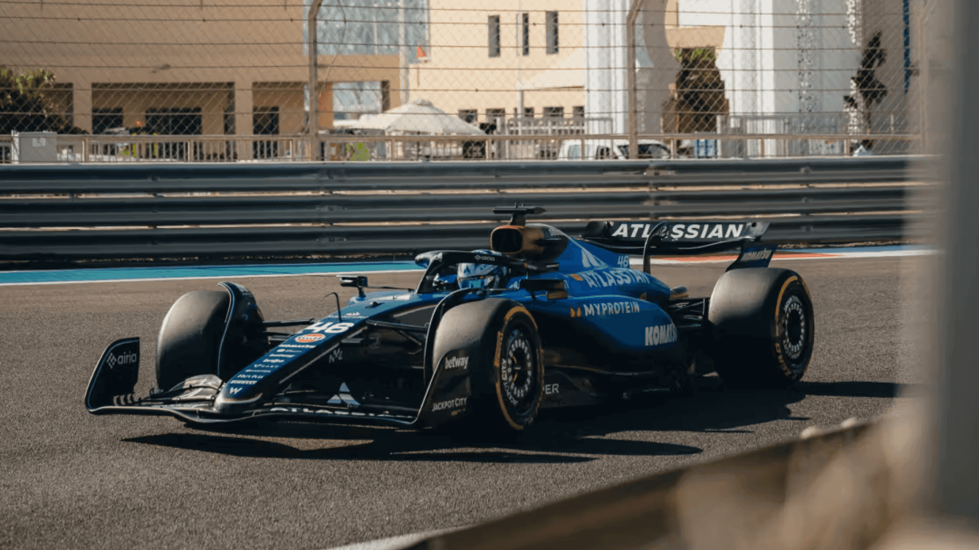 Williams durante testes em dezembro de 2025