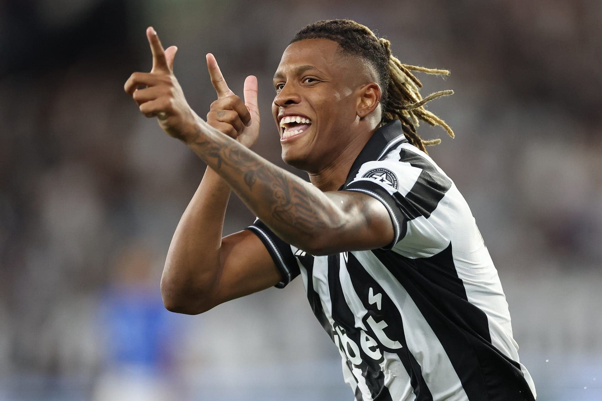 Danilo comemora gol pelo Botafogo