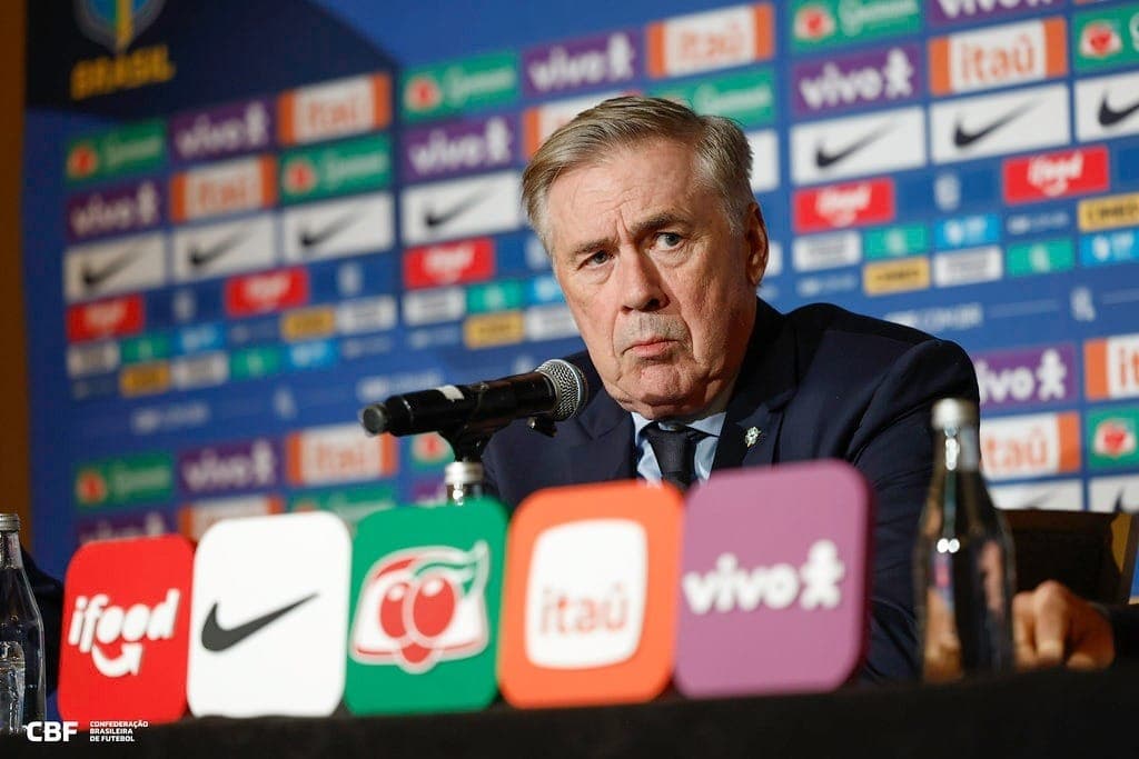 Carlo Ancelotti, técnico da Seleção Brasileira
