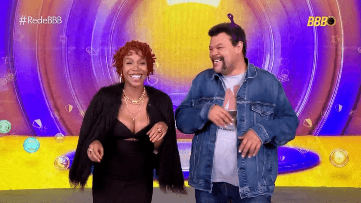 Babu Santana com Karol Conká