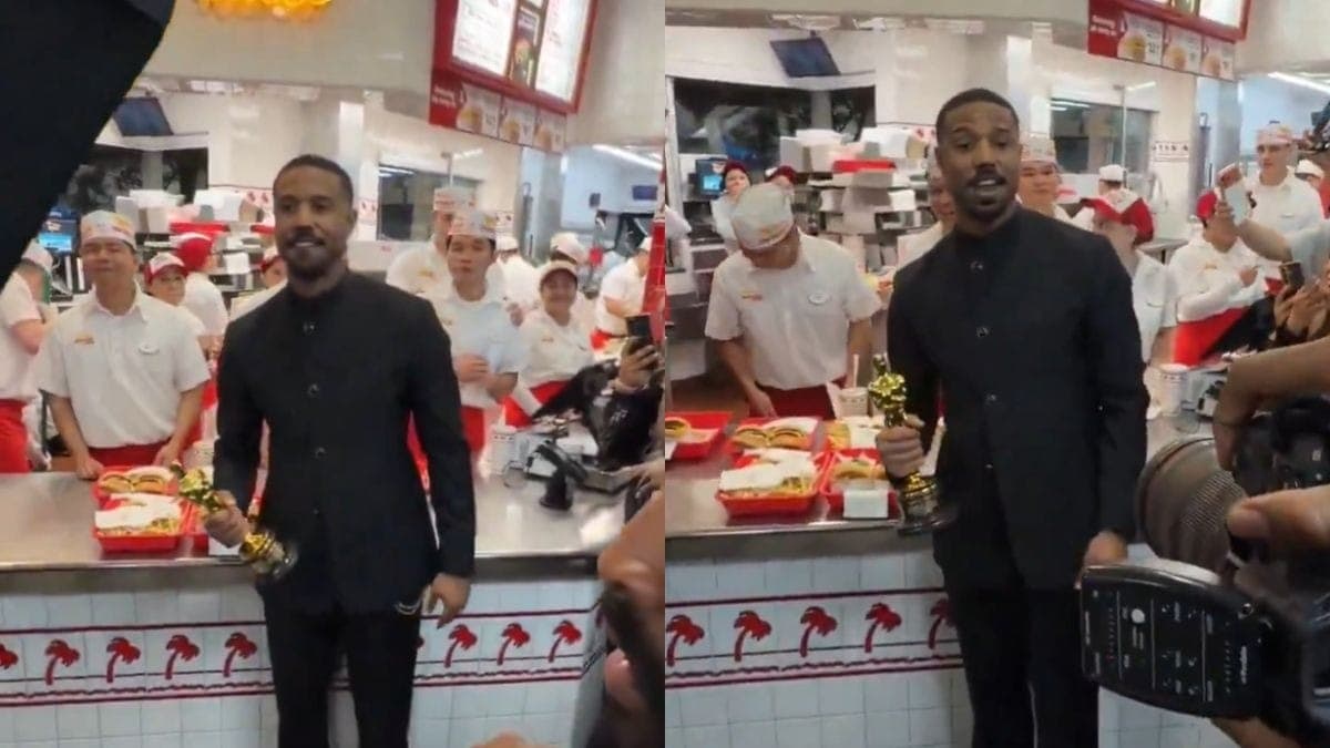 Michael B. Jordan na rede de fast food In n' Out