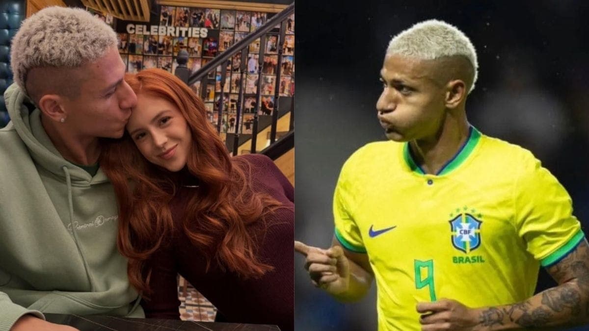 Richarlison e Amanda Araújo