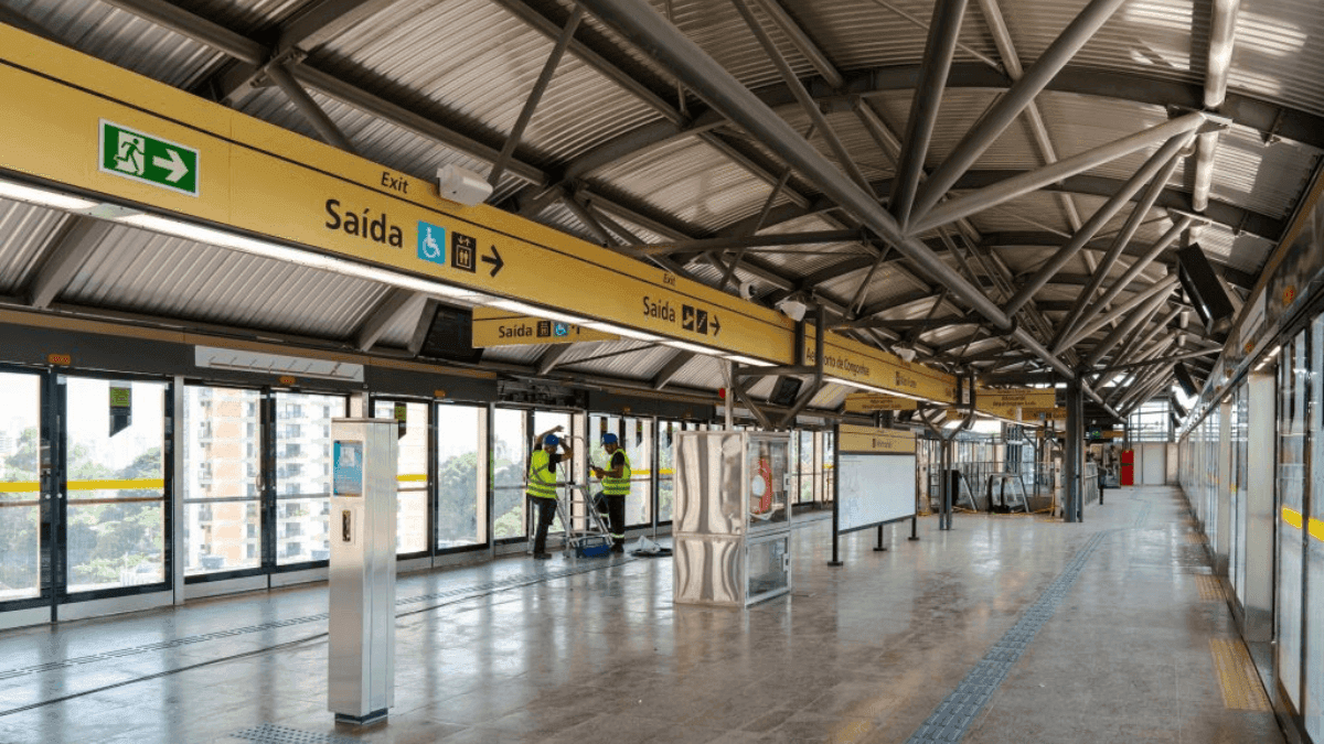 Estação da Linha-17 Ouro do Metrô