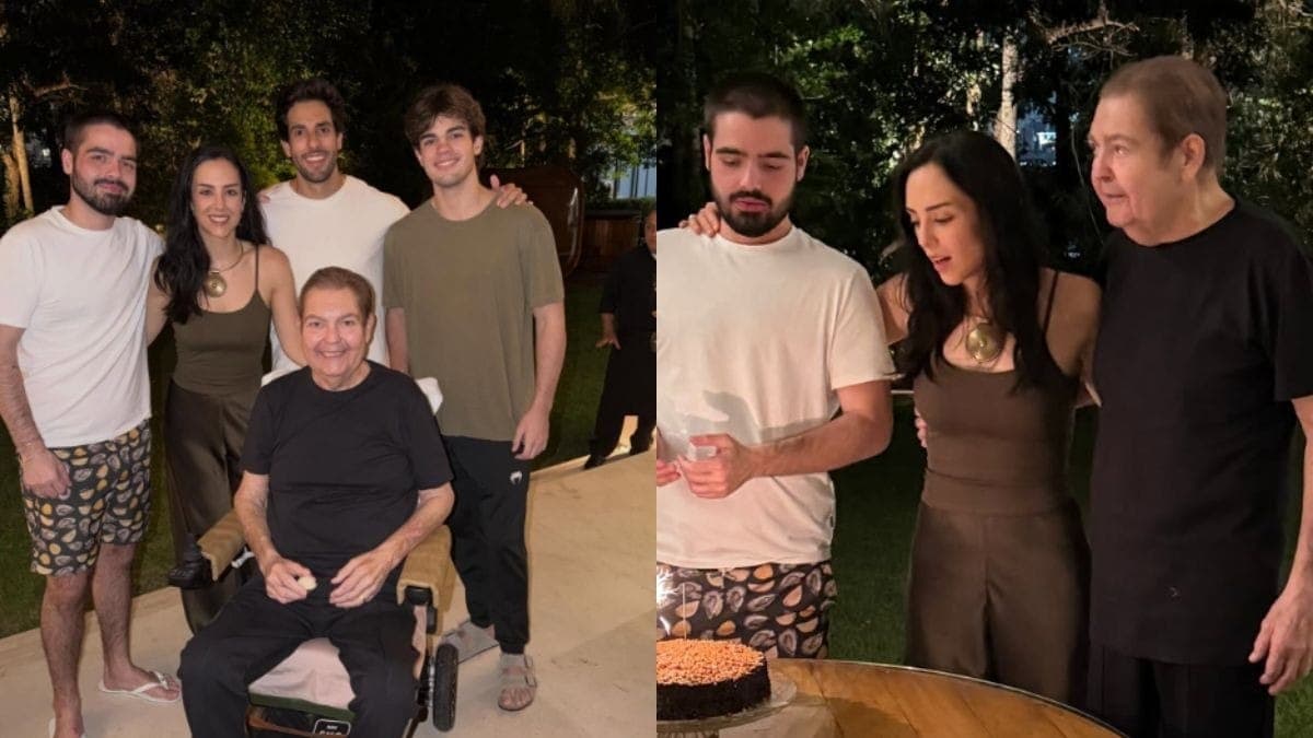 Faustão com a família