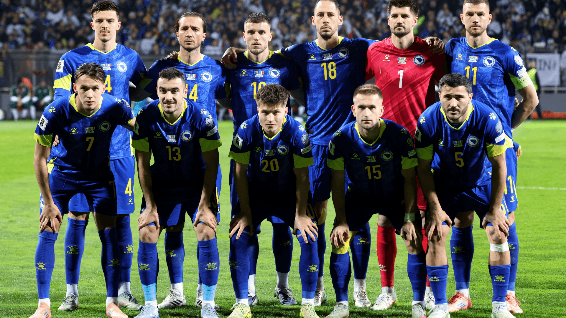 Jogadores da Bósnia para decisão contra Itália