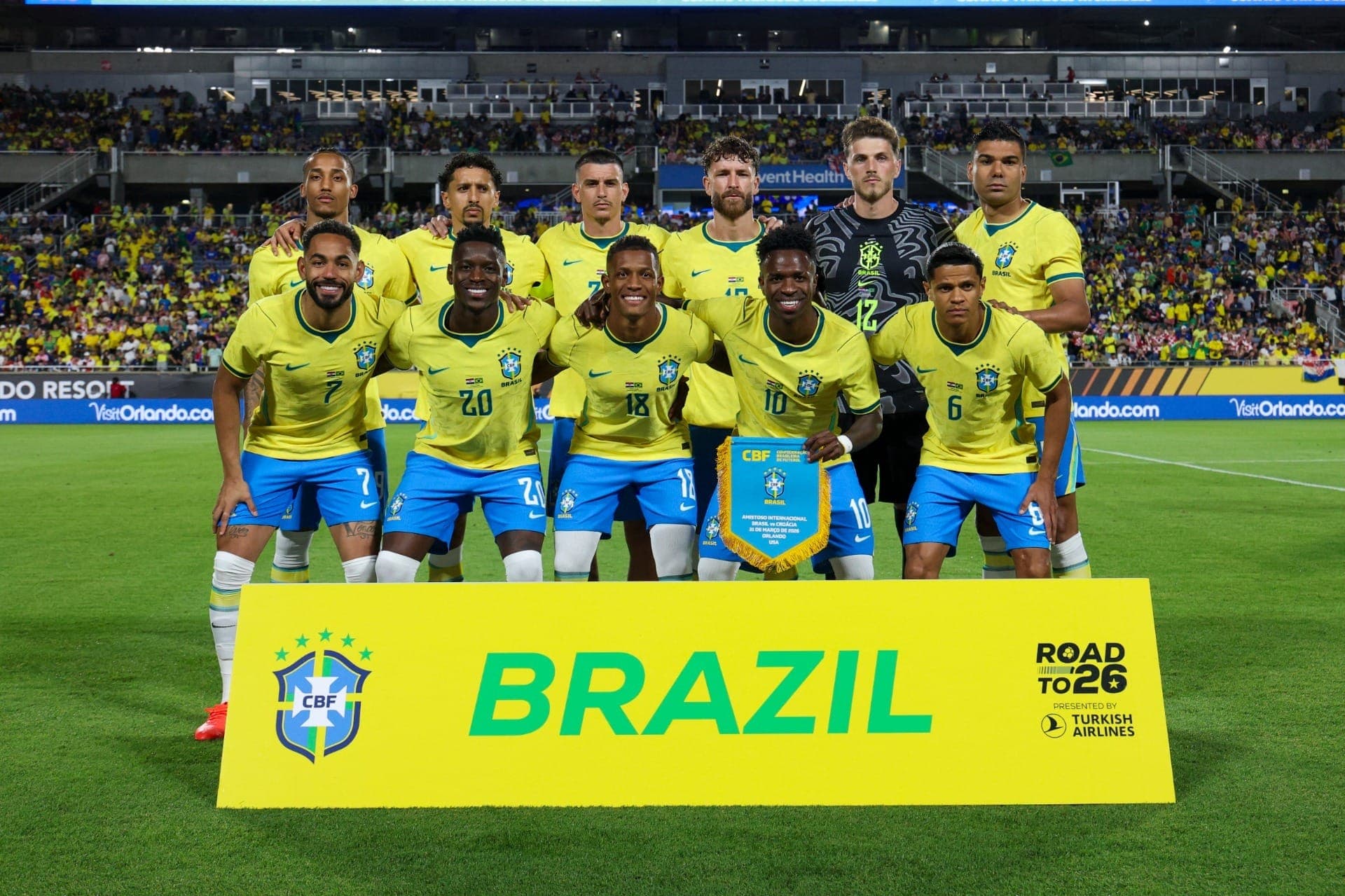 Seleção Brasileira que começou contra a Croácia