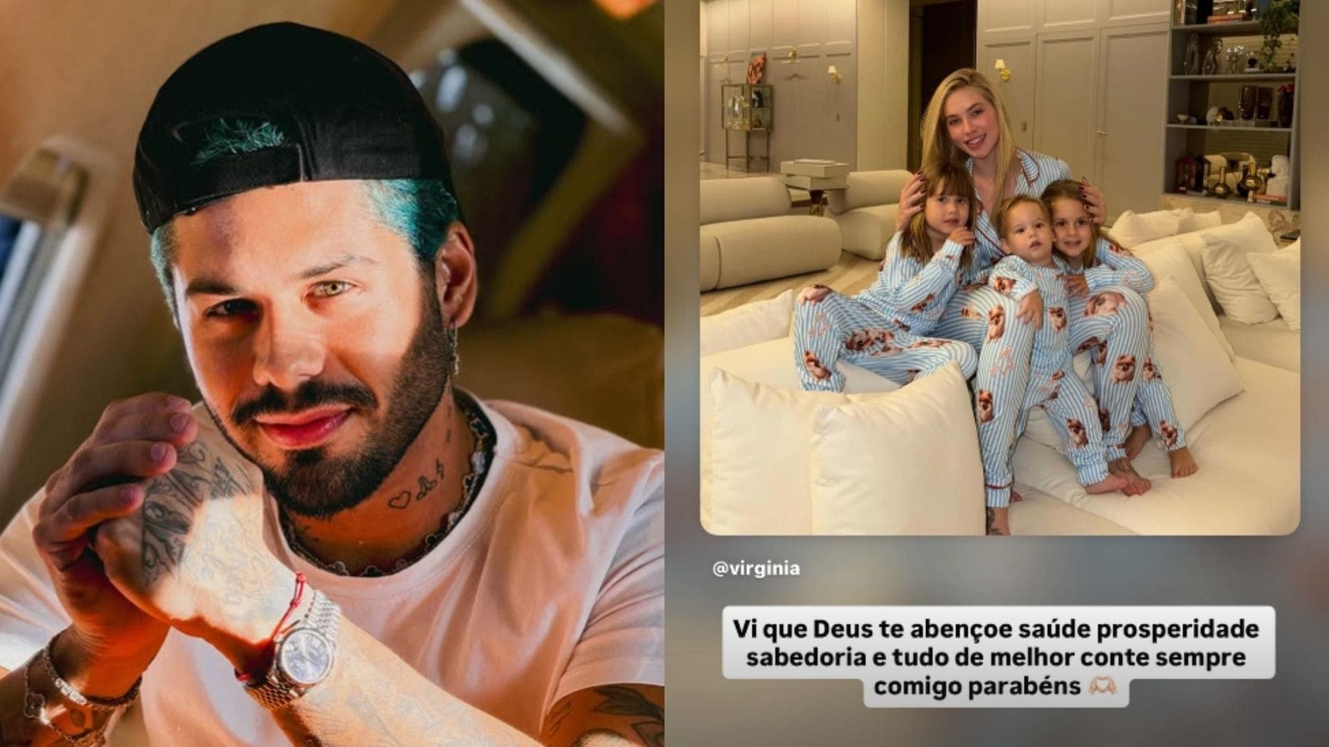 Zé Felipe parabenizou Virginia