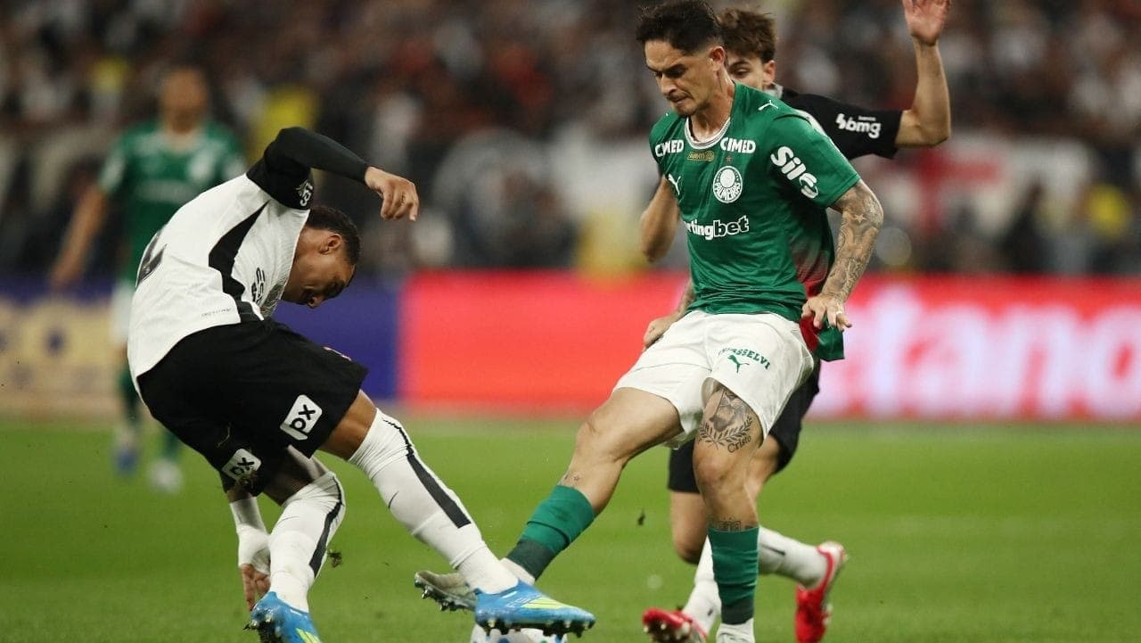 Khellven durante Corinthians x Palmeiras