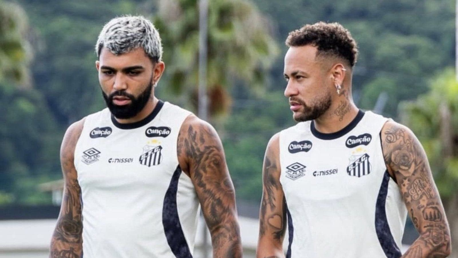 Gabigol e Neymar, do Santos