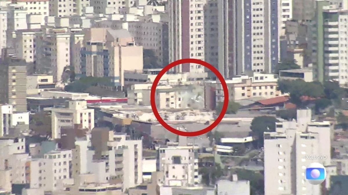 Avião cai em prédio em Belo Horizonte