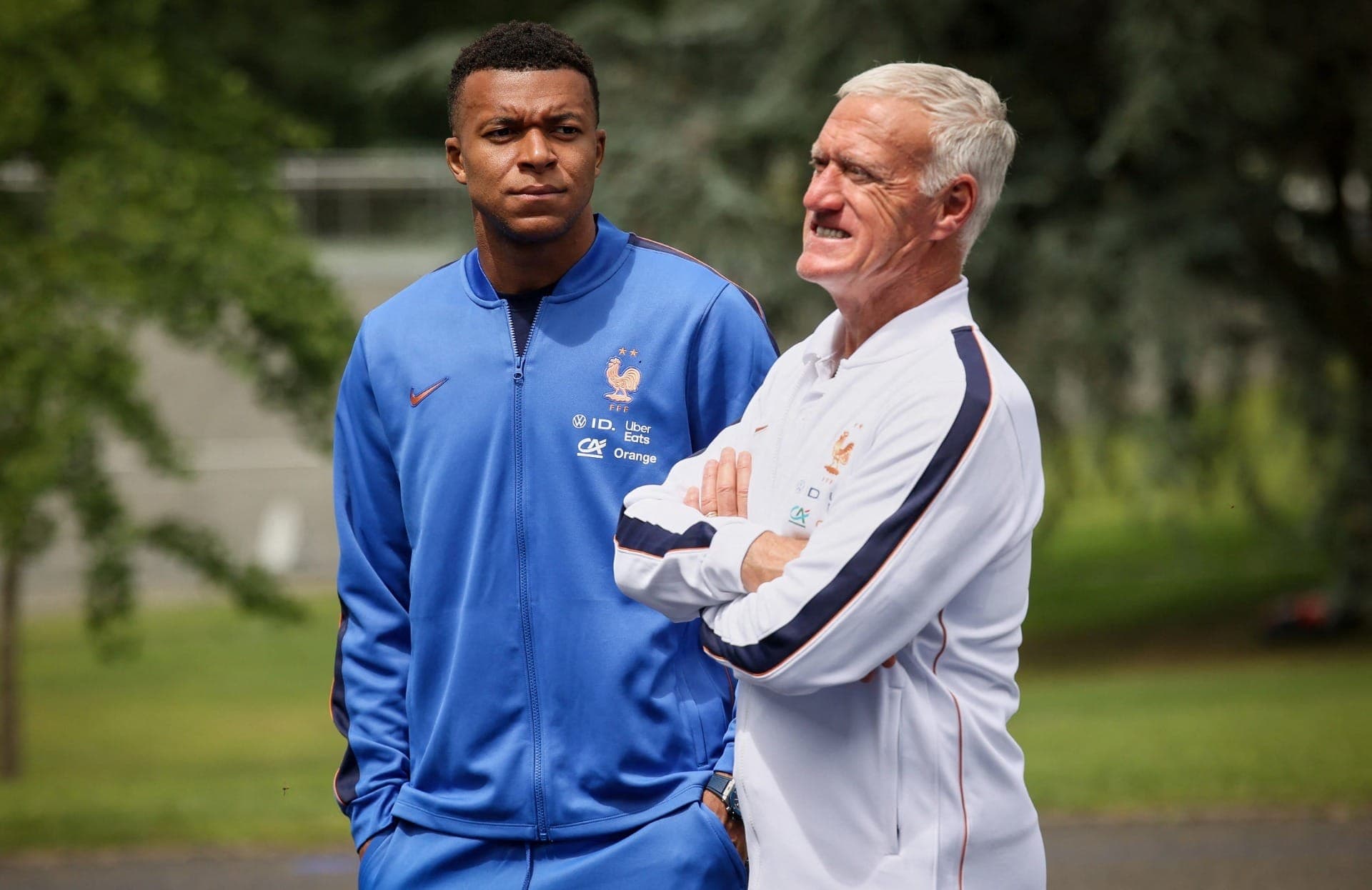 Kylian Mbappé e Didier Deschamps