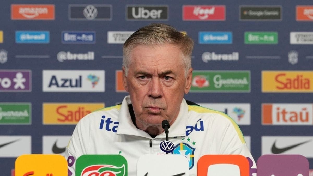 Carlo Ancelotti, técnico da Seleção Brasileira