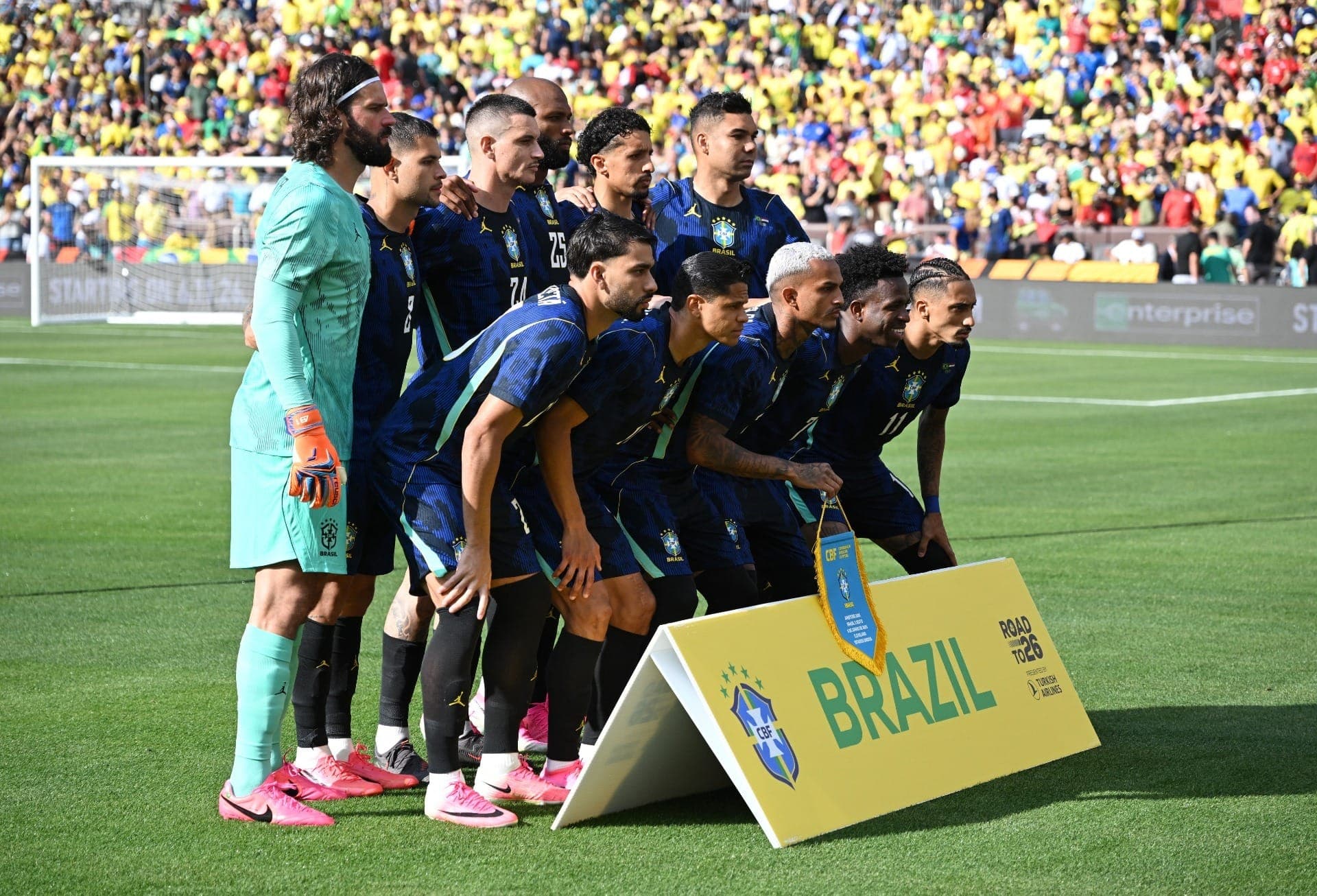 Brasil no amistoso contra o Egito