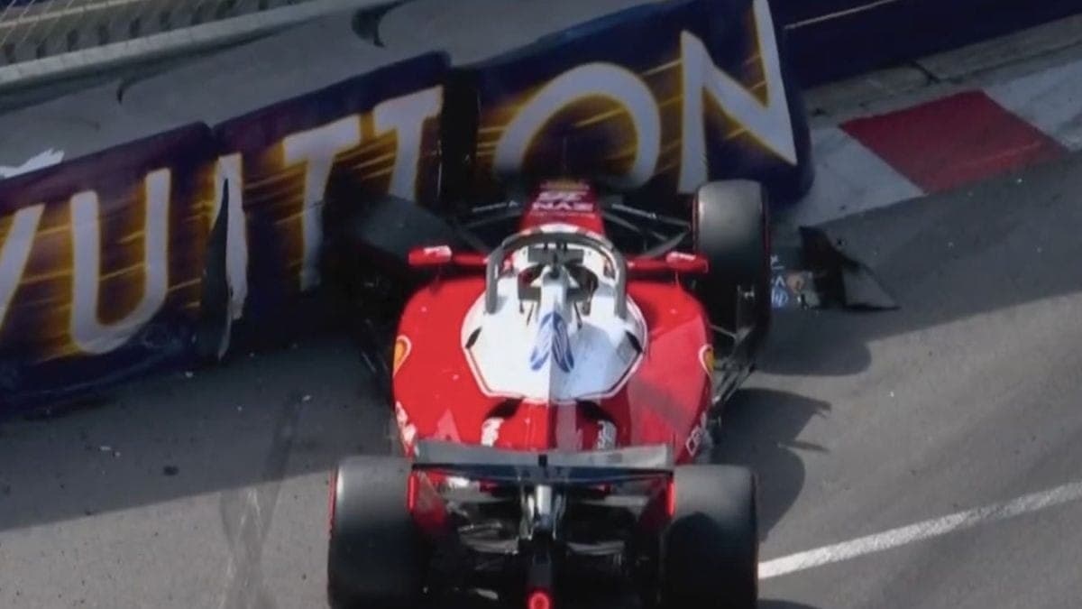 Charles Leclerc bate e abandona o GP de Mônaco