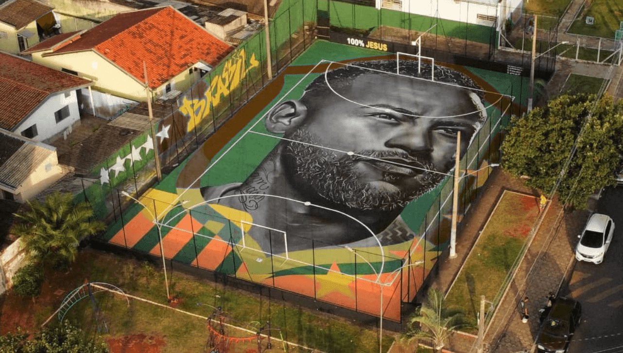 Arte foi realizada por 3 artistas, em Sumaré 