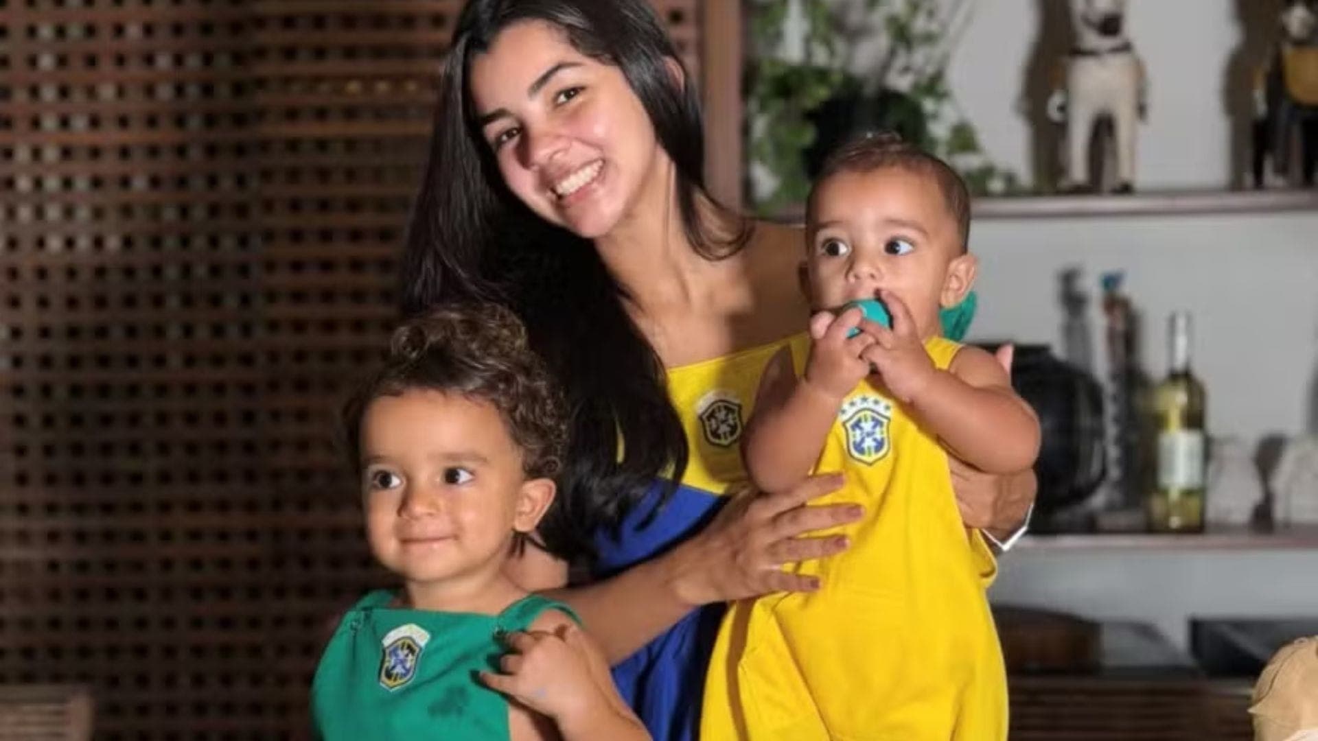 Ary Mirelle com os filhos, Jorge e Joaquim