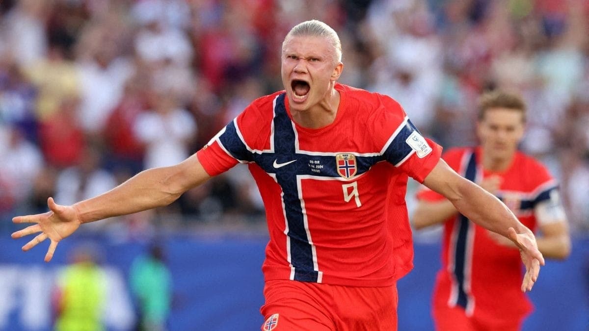 Haaland, atacante da Noruega