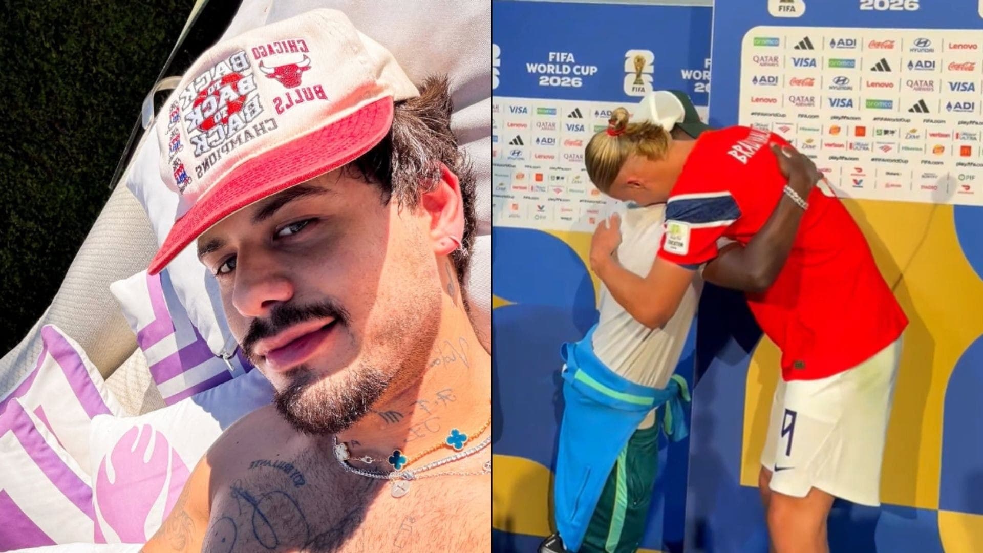 Zé Felipe se irritou com abraço de Haaland