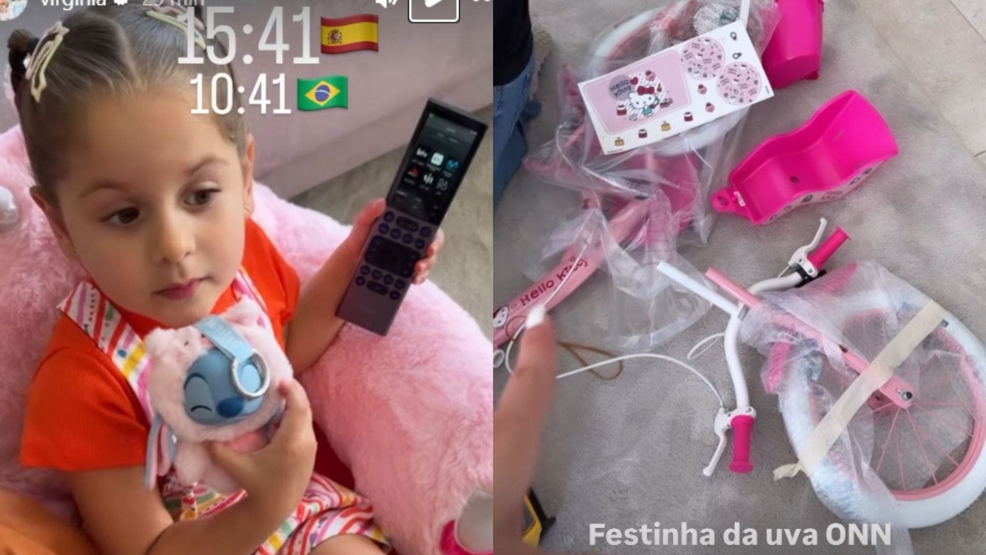 Virginia comprou brinquedos para os filhos