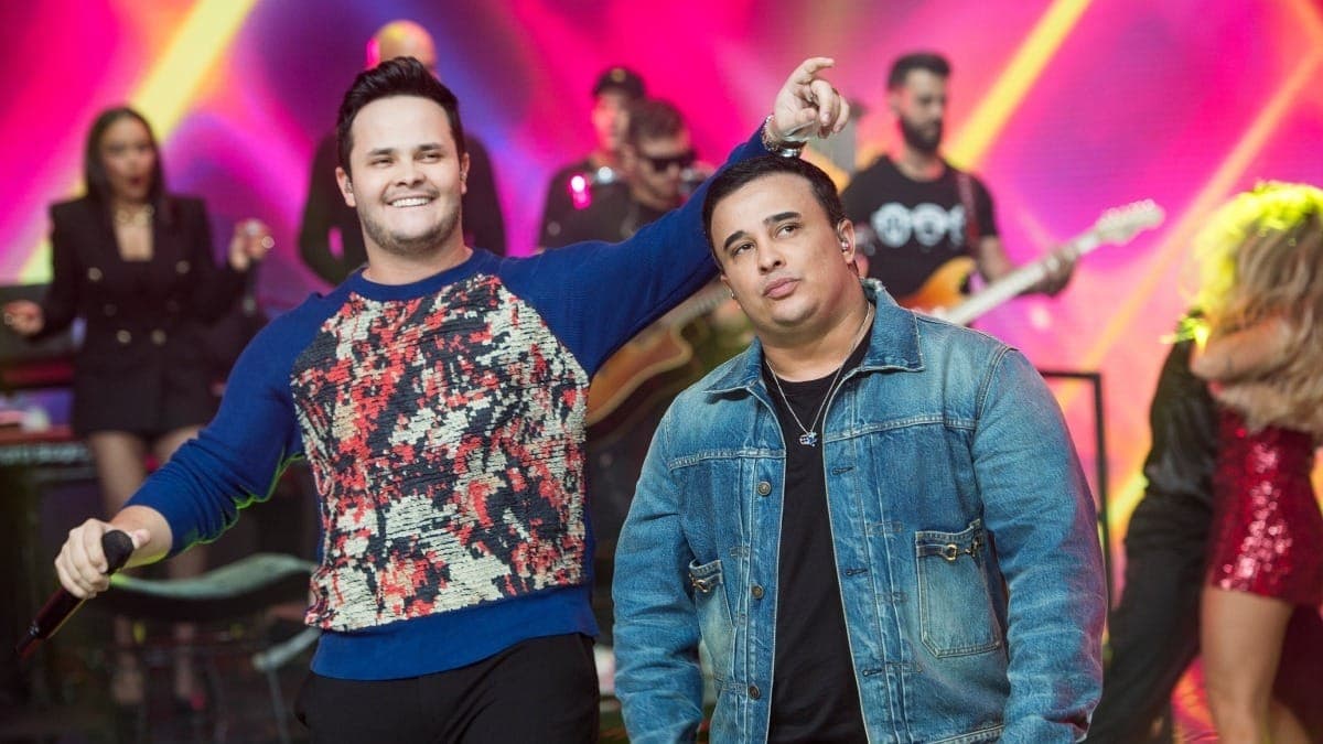 Matheus e Kauan participaram do Faustão na Band