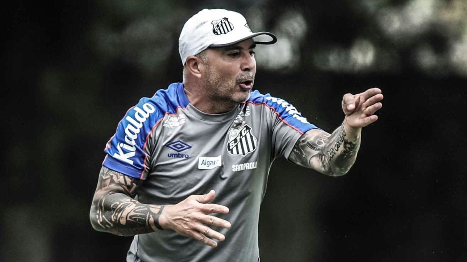 Jorge Sampaoli na época da primeira passagem pelo Santos