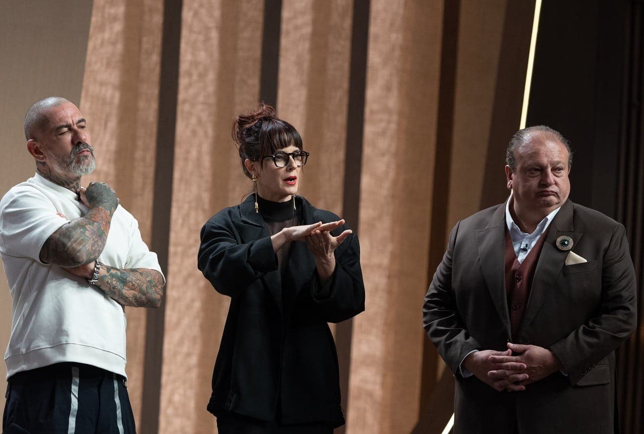 Fogaça, Helena e Jacquin na estreia do MasterChef Brasil 12