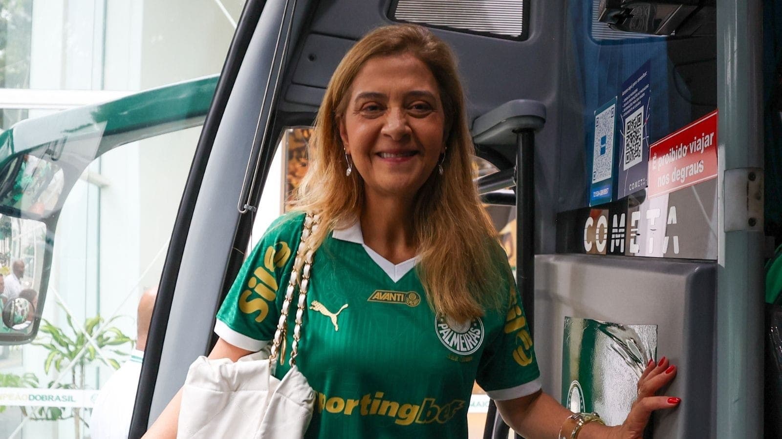 Leila Pereira, presidente do Palmeiras