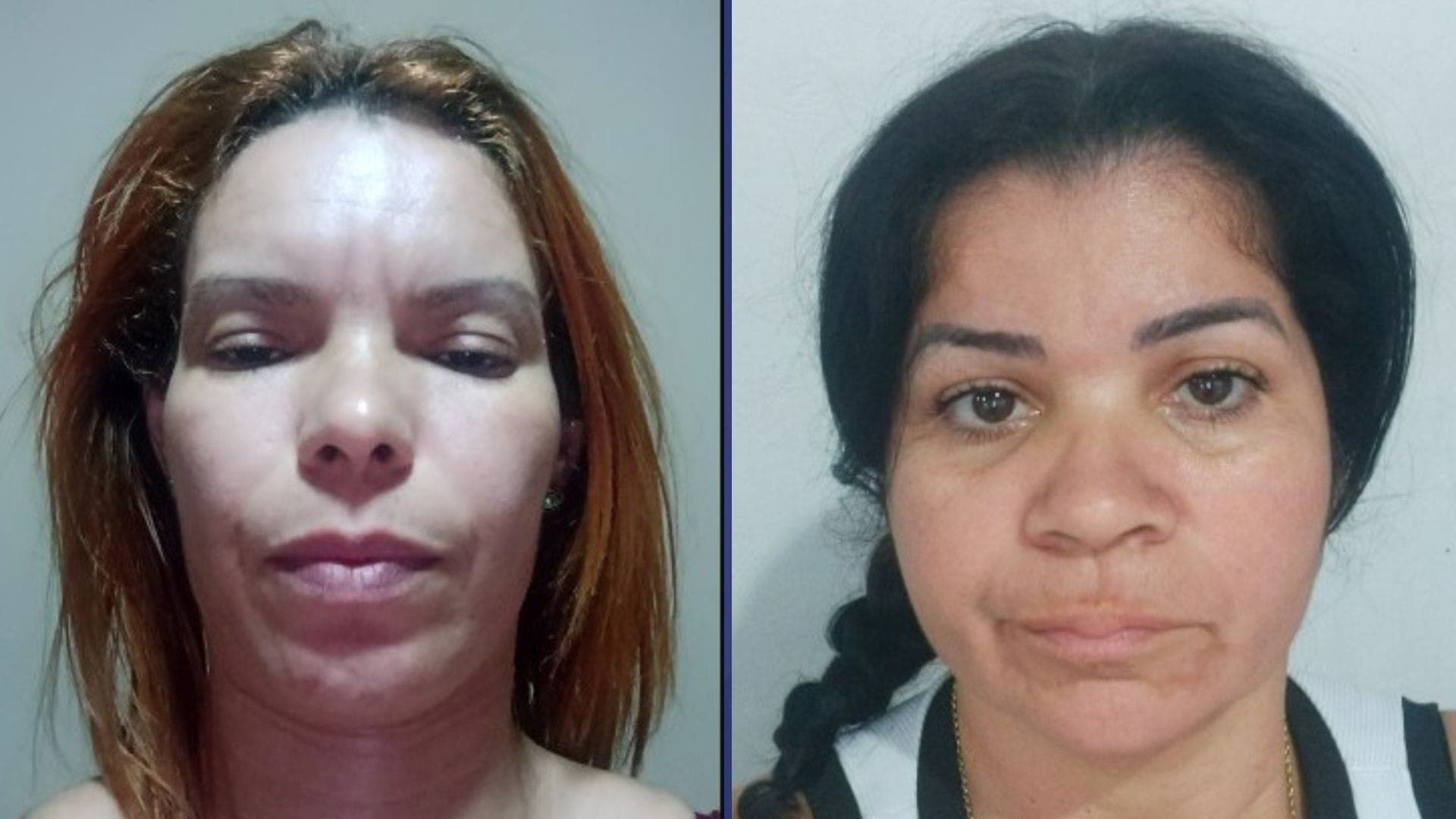 Alexandra e Fabiana, suspeitas de liderar esquema, foram capturadas na Baixada Fluminense