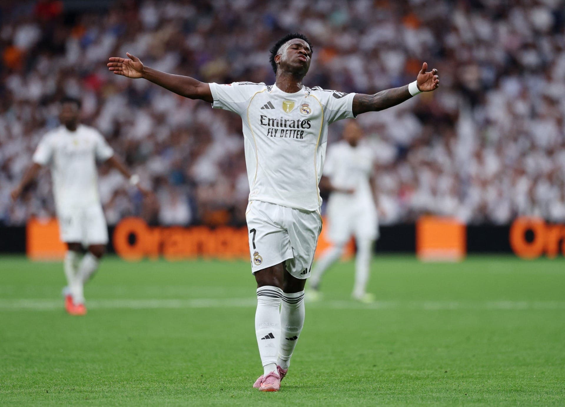 Vinicius Júnior em Real Madrid x Osasuna